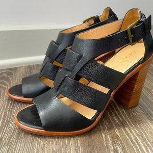 Cole Haan Black Strappy Heels